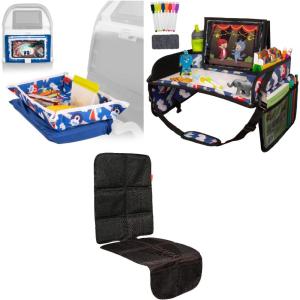 imageKids Tray Table Cover  Airplanes Kids Travel Tray  Airplanes and Baby Car Seat Protector  Black