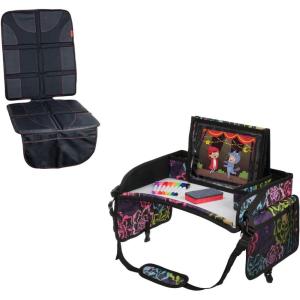 imageLusso Gear KTT Floral  Car Seat Protector Black wRed