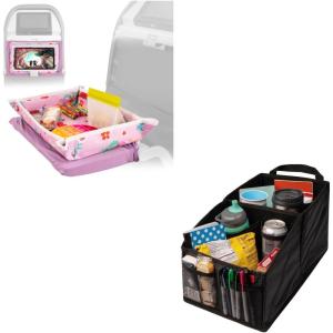 imageKids Tray Table Cover  Mermaids and Car Seat Organizer  Black
