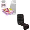 imageKids Tray Table Cover  Unicorns and Baby Car Seat Protector  Black