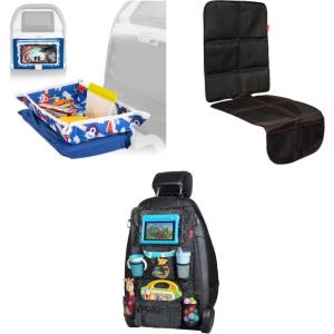 imageKids Tray Table Cover  Airplanes Baby Car Seat Protector  Black and B S Car Organizer  Black