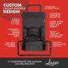 image:imageLusso Gear Kids Travel Tray Blue  Two Pack of Car Seat Organizer Black Extra Large for Protection Sag Proof amp Reinforced Corners Protects iPad amp Backseat 12 Versatile Car Seat Organizer Stora