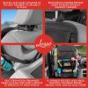 image:imageLusso Gear Kids Travel Tray Blue  Two Pack of Car Seat Organizer Black Extra Large for Protection Sag Proof amp Reinforced Corners Protects iPad amp Backseat 12 Versatile Car Seat Organizer Stora