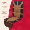 image:imageLusso Gear Car Seat Cover amp Protector  2Pack Waterproof NonSlip Protector  Mesh Pocket Organizer  Universal Fit for Convertible amp Toddler Car Seats Black1Pack Tan